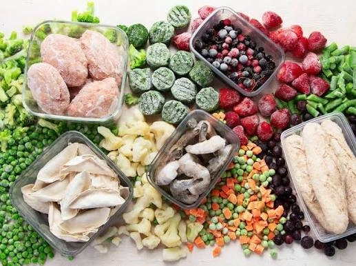 various frozen foods