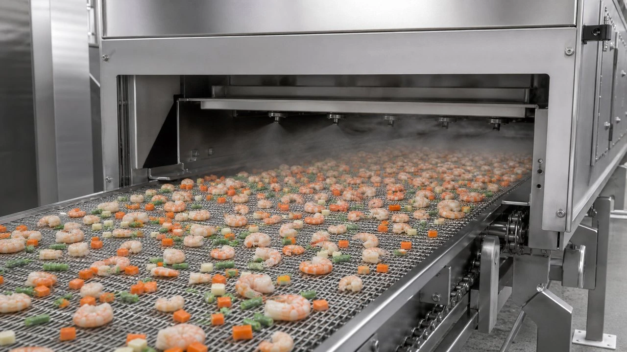 IQF freezing process