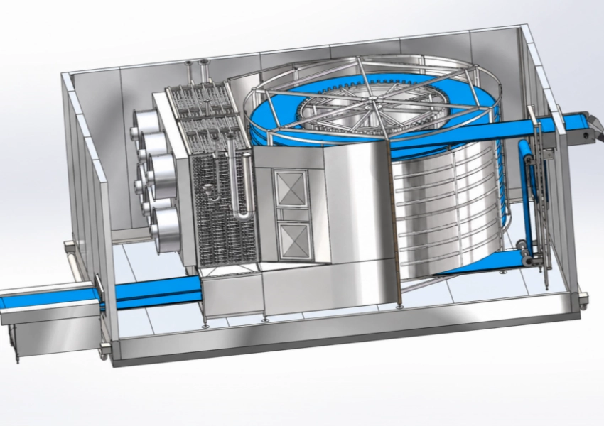 single spiral freezer